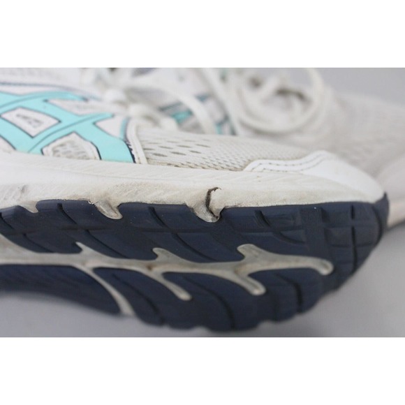ASICS GEL CONTEND 7 White Blue Walking/Running Sneakers #1012A911 Womens Sz 6 - Picture 10 of 10